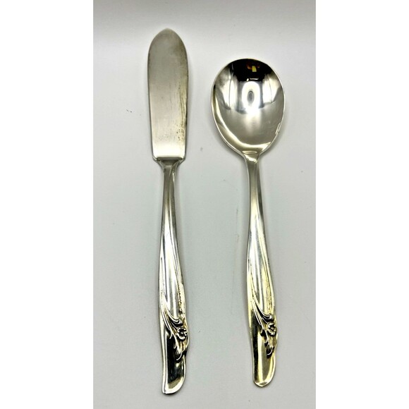 Rogers Bros Vintage SilverPlate Exquisite Int'l Silver Service for 8, 4 pc setti - Picture 6 of 16